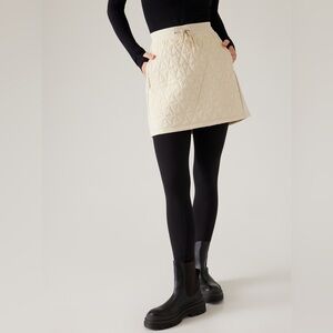 Athleta chantilly cream quilted Solstice Skirt